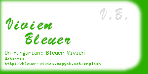 vivien bleuer business card